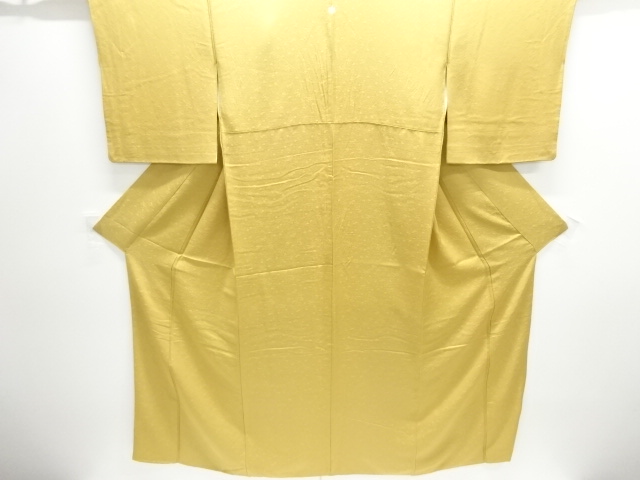 JAPANESE KIMONO / IRO MUJI / SILK / WOVEN FLORAL PLANTS / SINGLE CREST